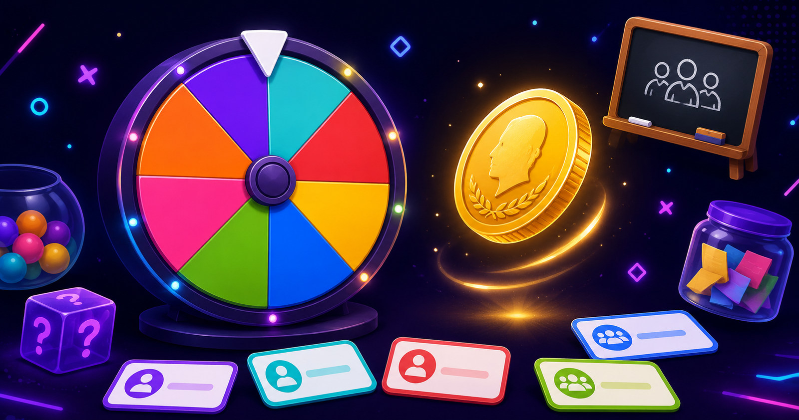 Best Free Online Random Picker Tools - spinning wheel, coin flip, name picker